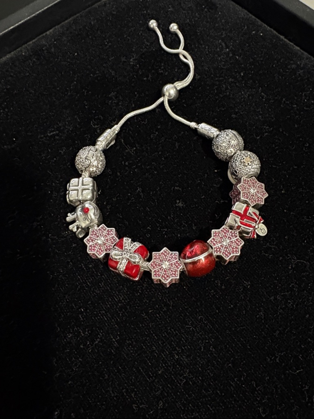 Pandora Silver Charm Bracelet - Christmas